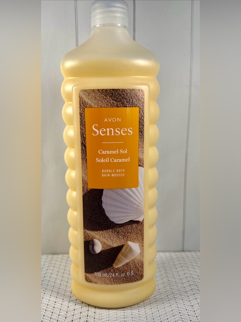 Avon Senses Caramel Sol Bubble Bath - Yellow